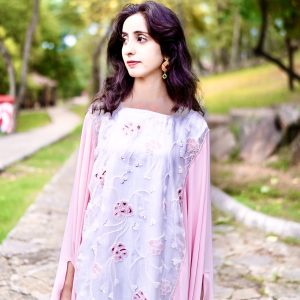 White-Pink Kaftan