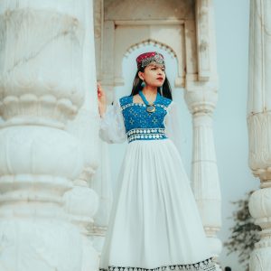 White Pathani Frock